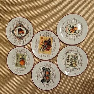 Harvest Market by Rosanna Williams Sonoma salad plates - full set of 6!